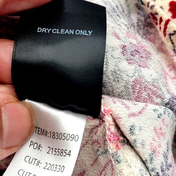 Torrid Womens Floral Boho Tunic   Lace-Up With Long Sleeves Size 1 - Picture 9 of 11